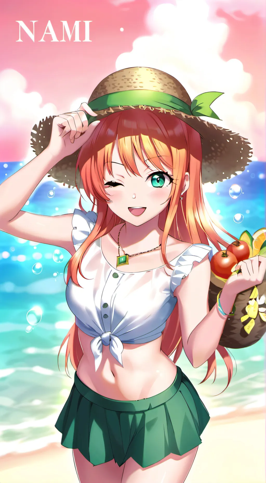 ai character: Nami background