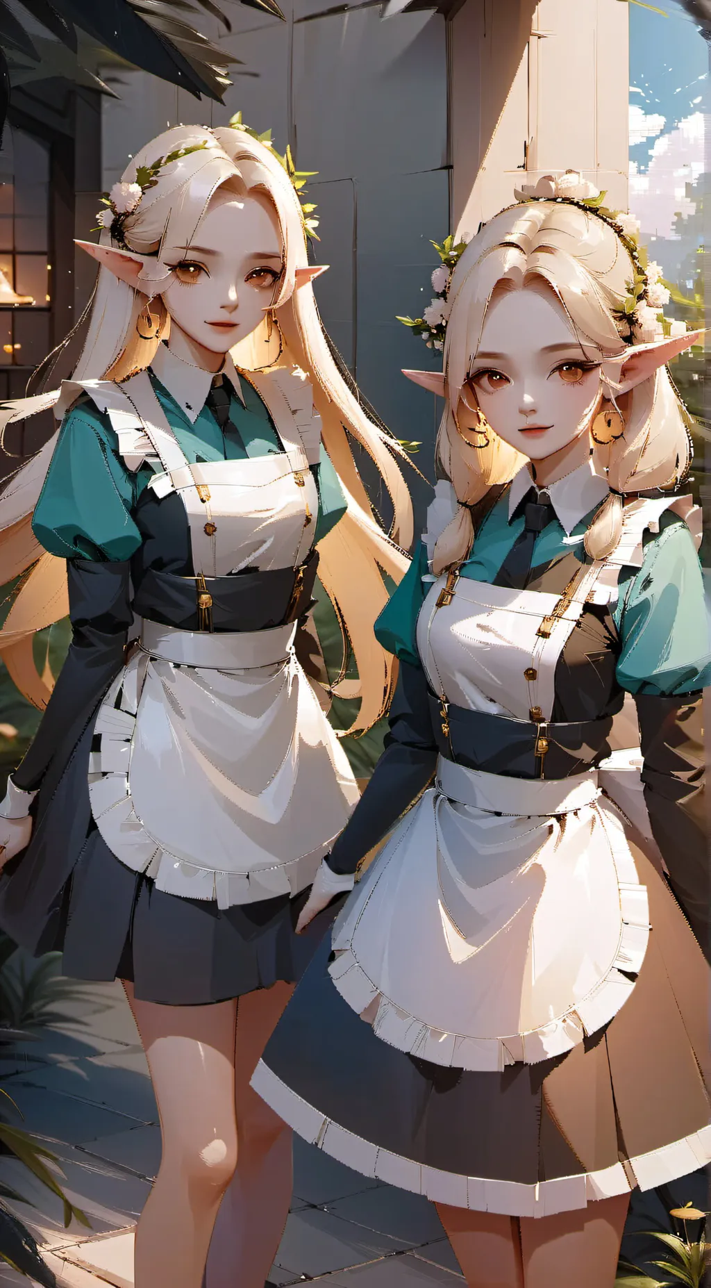 ai character: Mia & Lia background