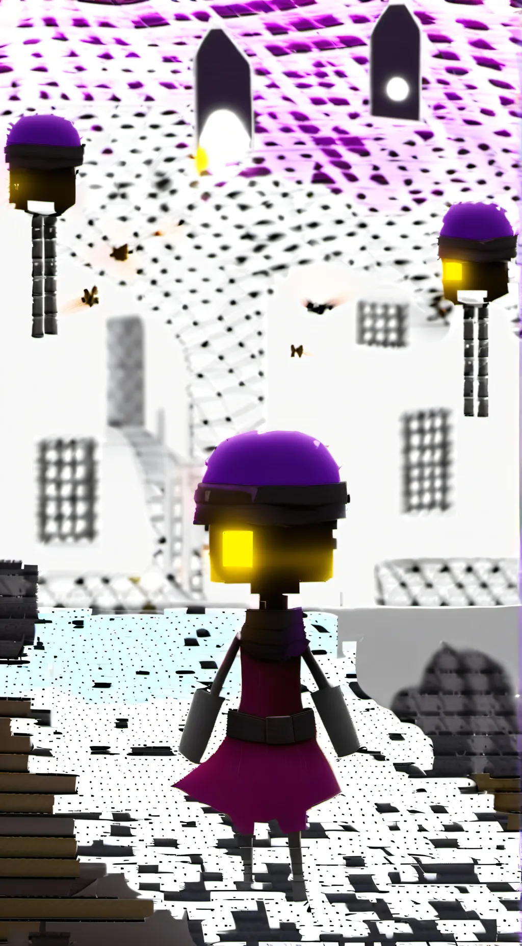 ai character: glitch  background