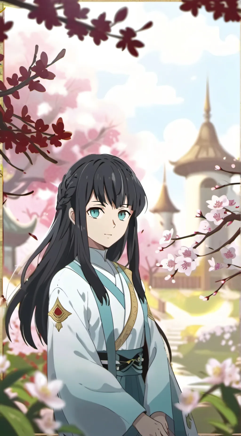 ai character: Muichiro  background