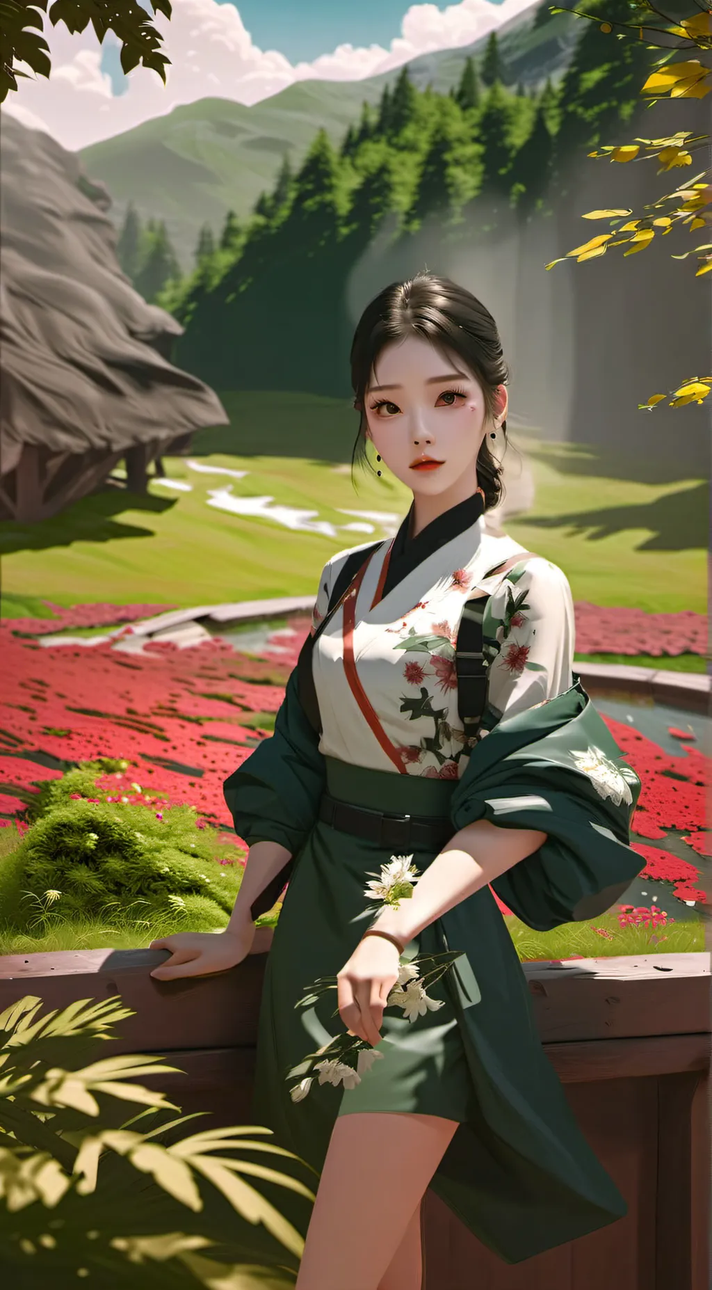 ai character: saakura background