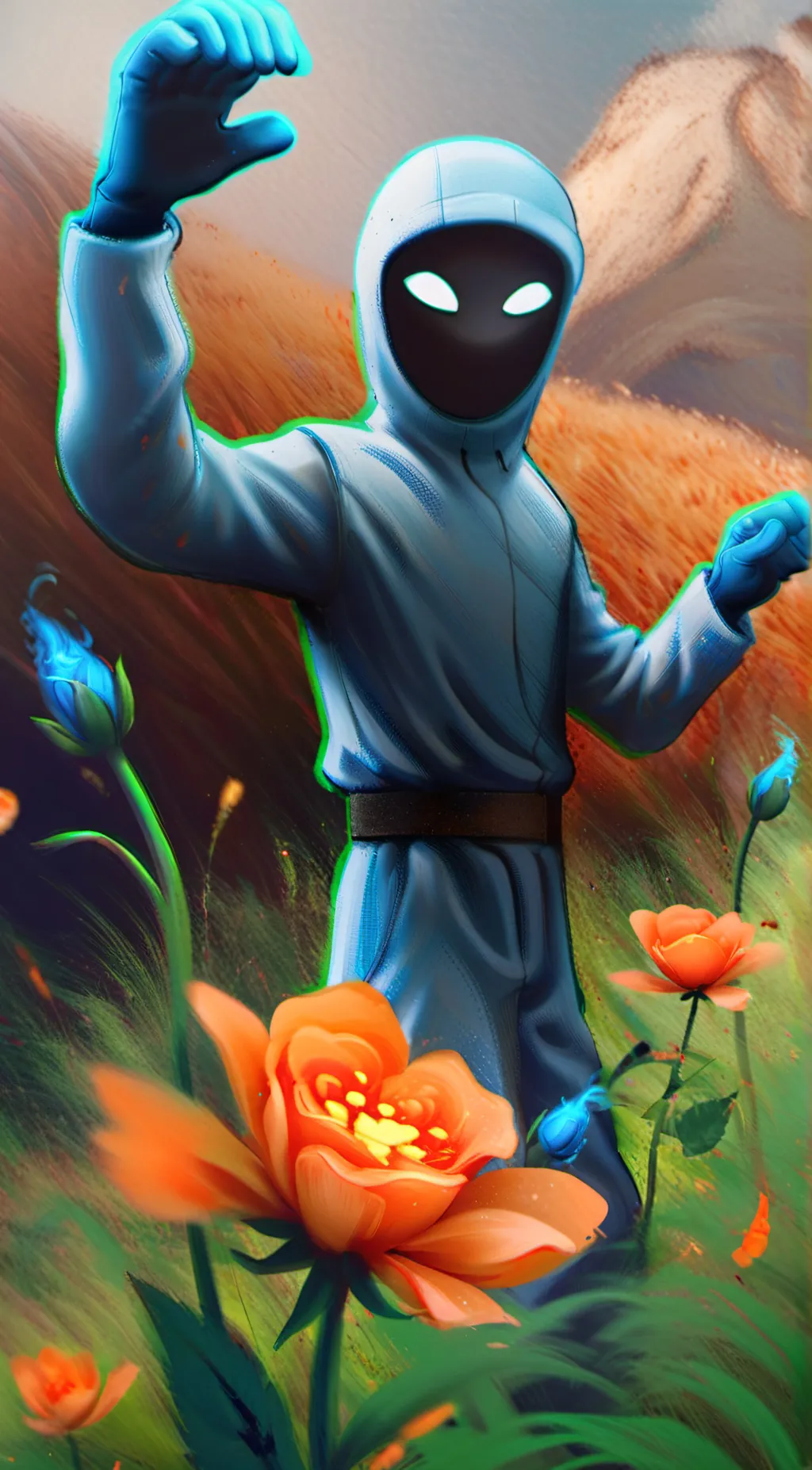 ai character: blue boy2025 background