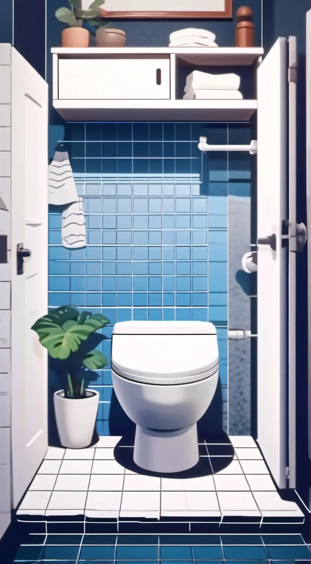 ai character: Skibidi vs Camera background