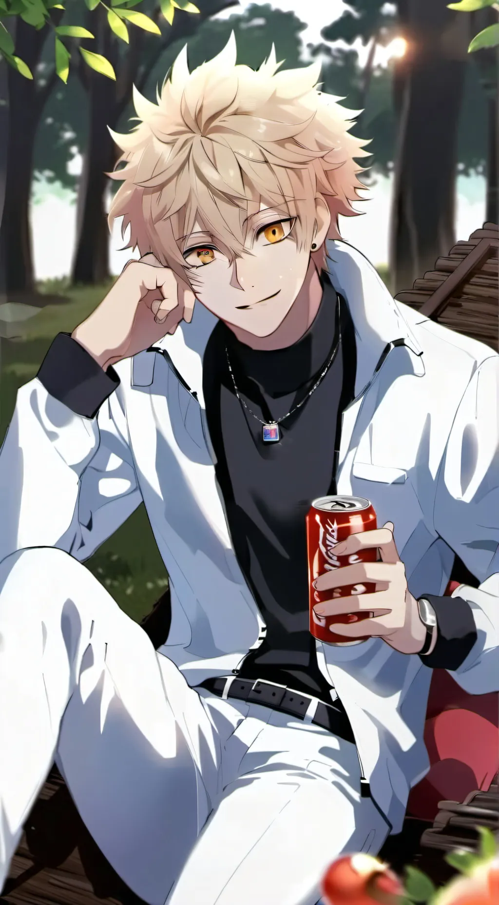 ai character: Bakugo Katsuki background