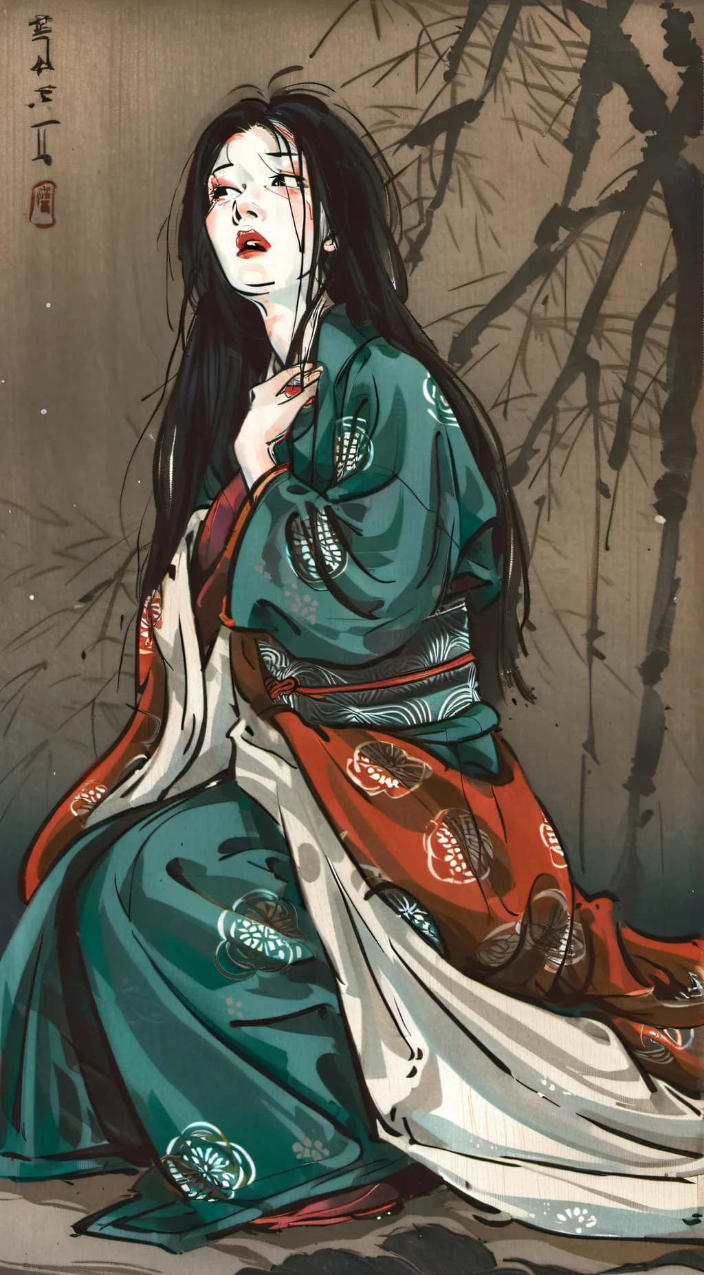 ai character: Taka Onna background