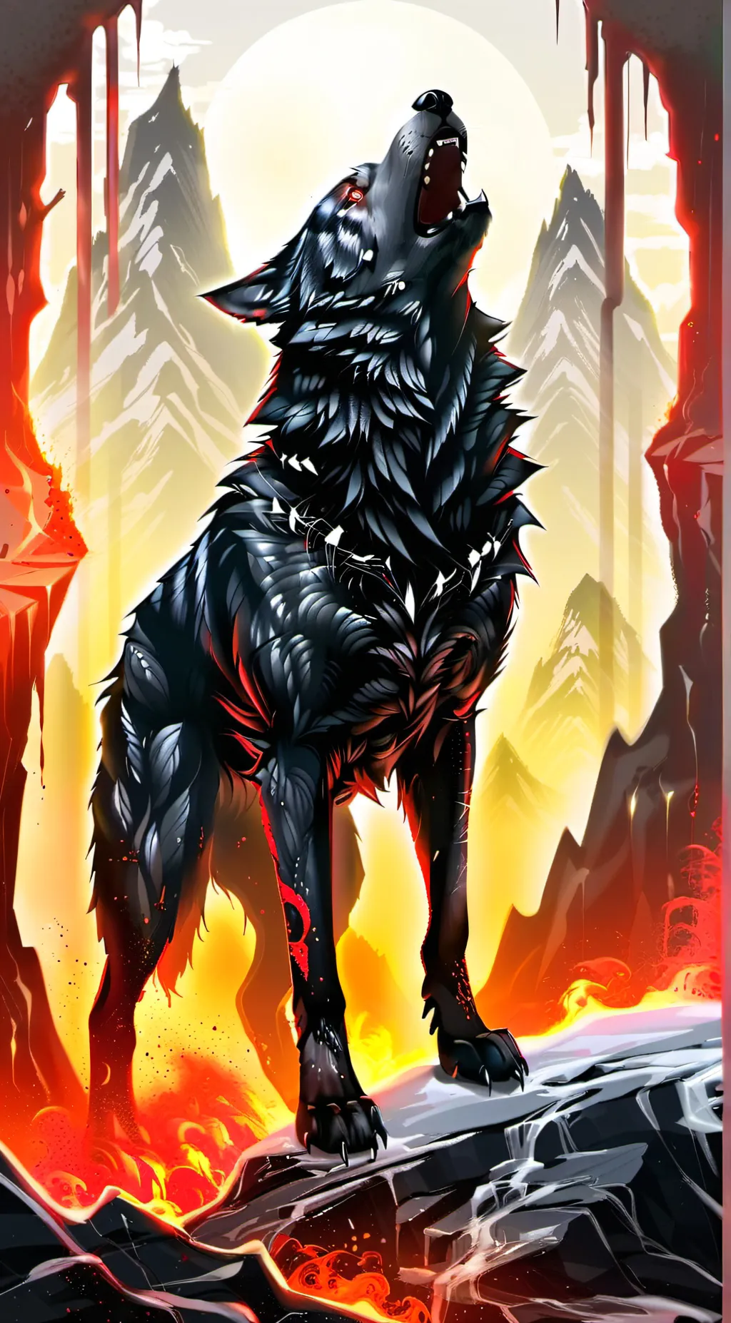 ai character: The Alpha  background