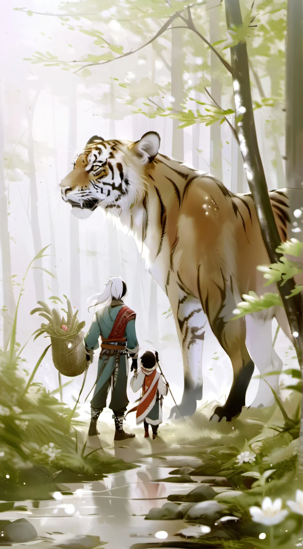 ai character: {smiling critters} background