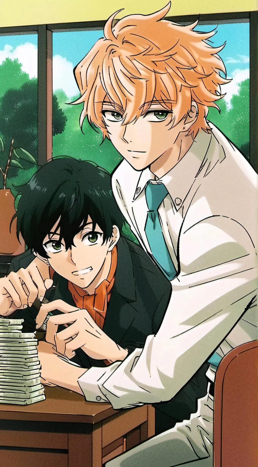 ai character: Richard rich background