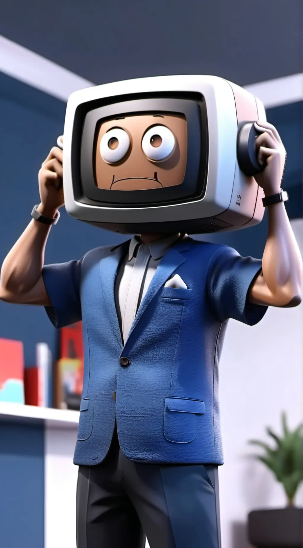 ai character: Mr Puzzle background