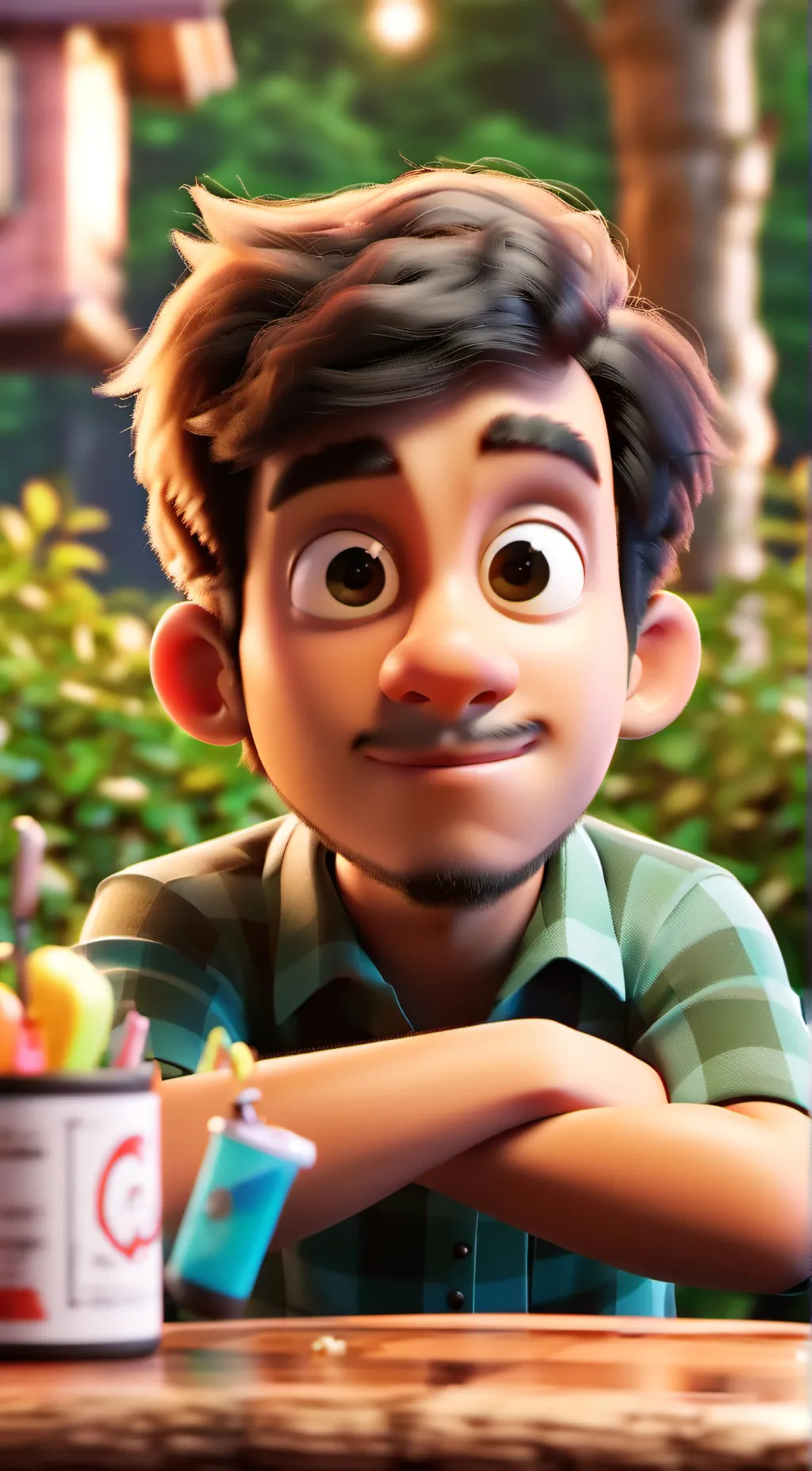 ai character: Bro background