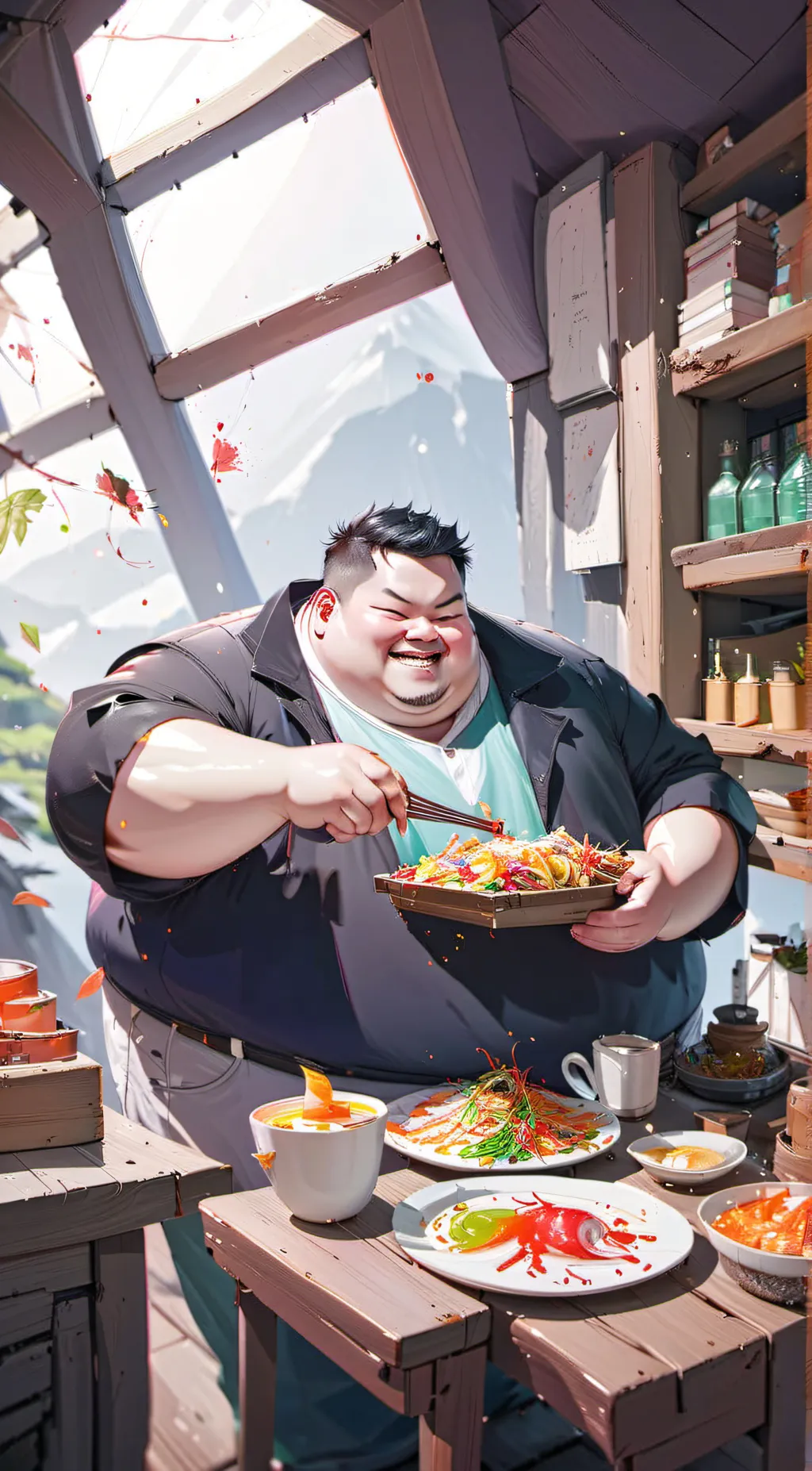 ai character: Nickacado background