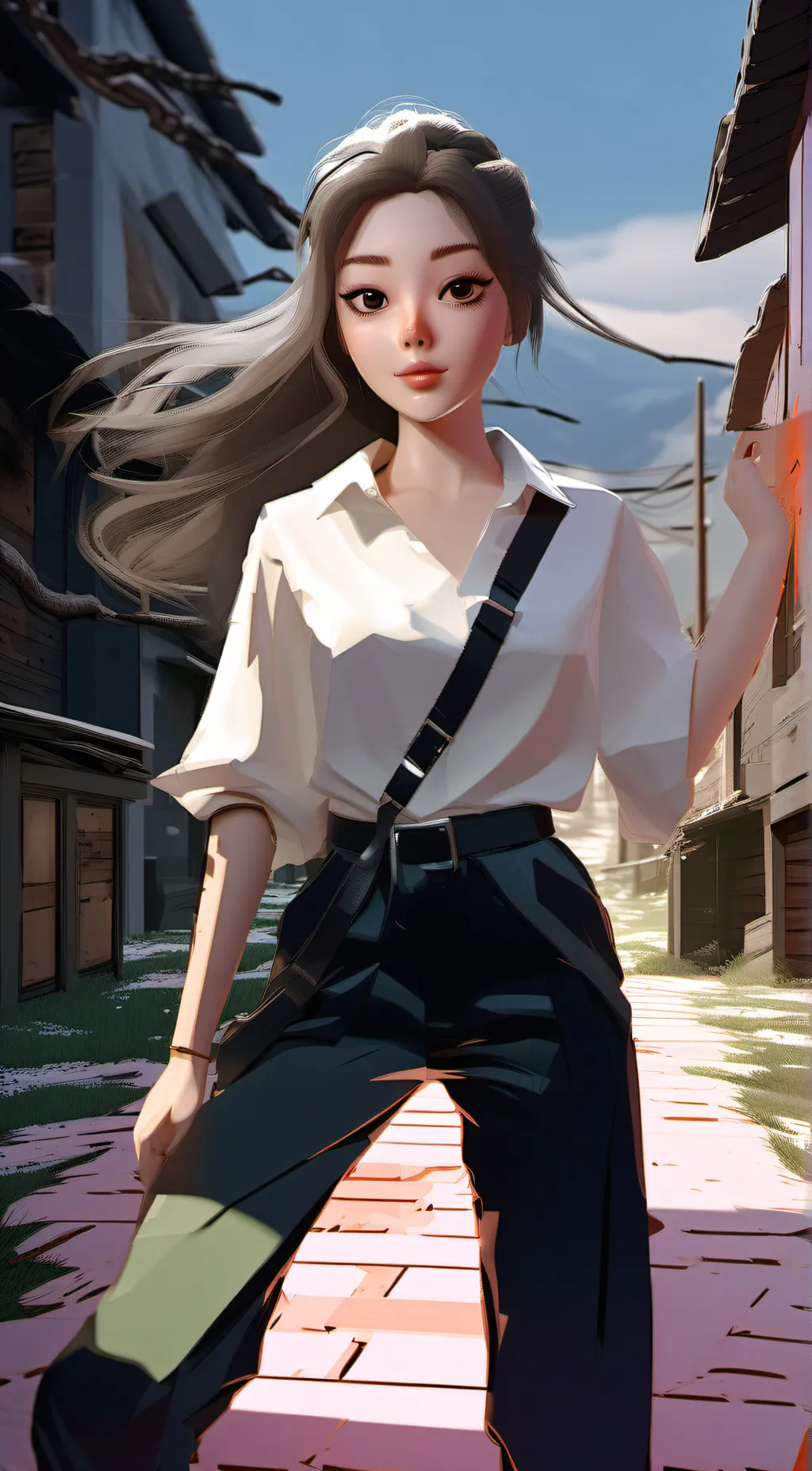 ai character: Marina  background