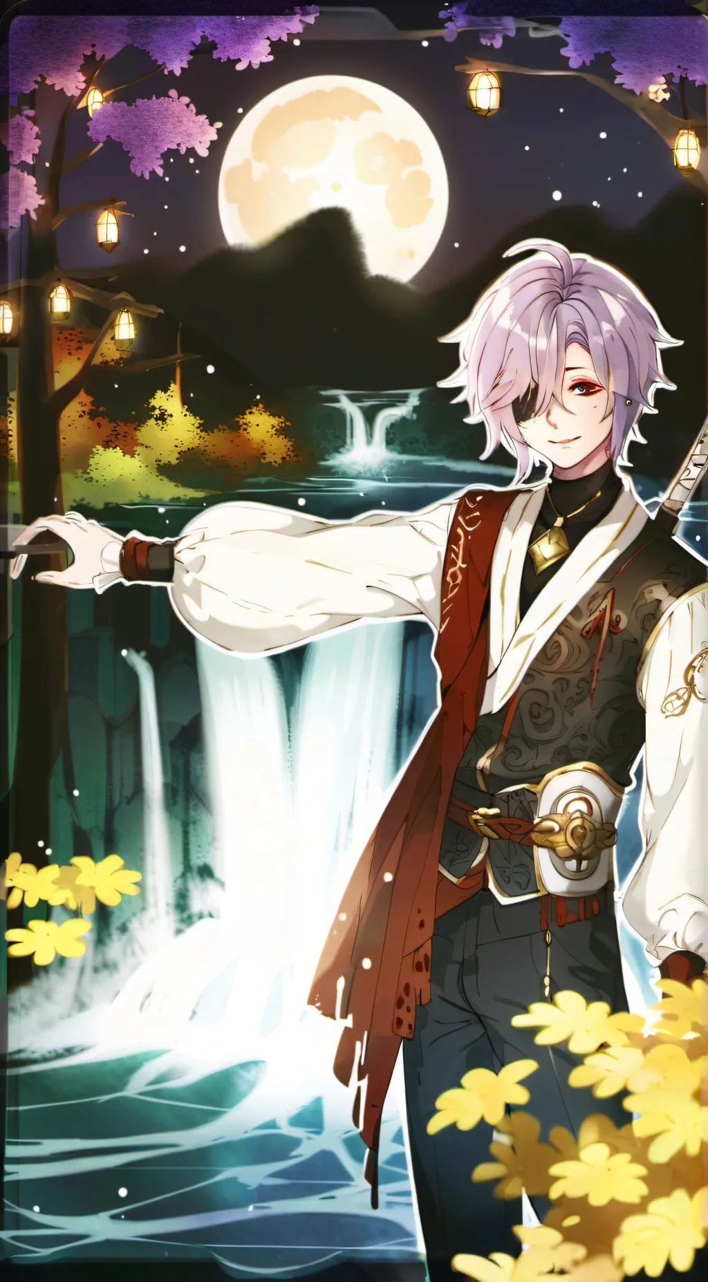 ai character: Lumine  background