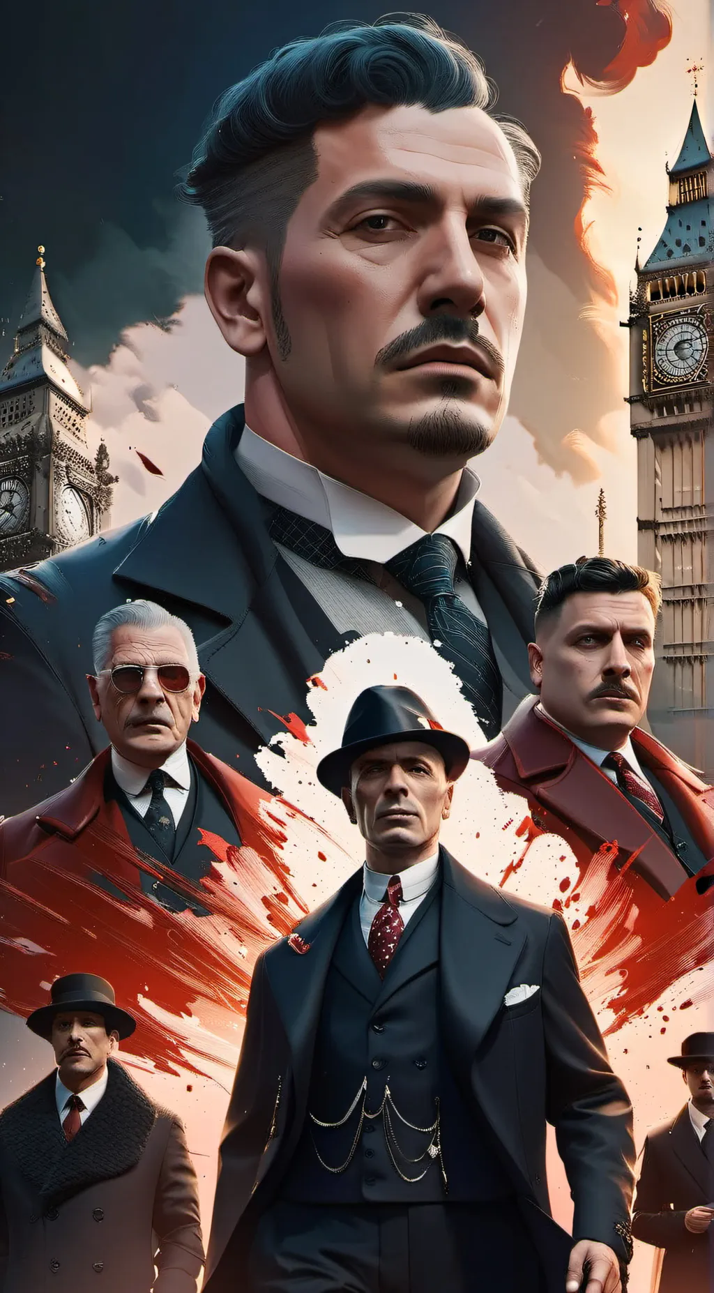 ai character: família blind background