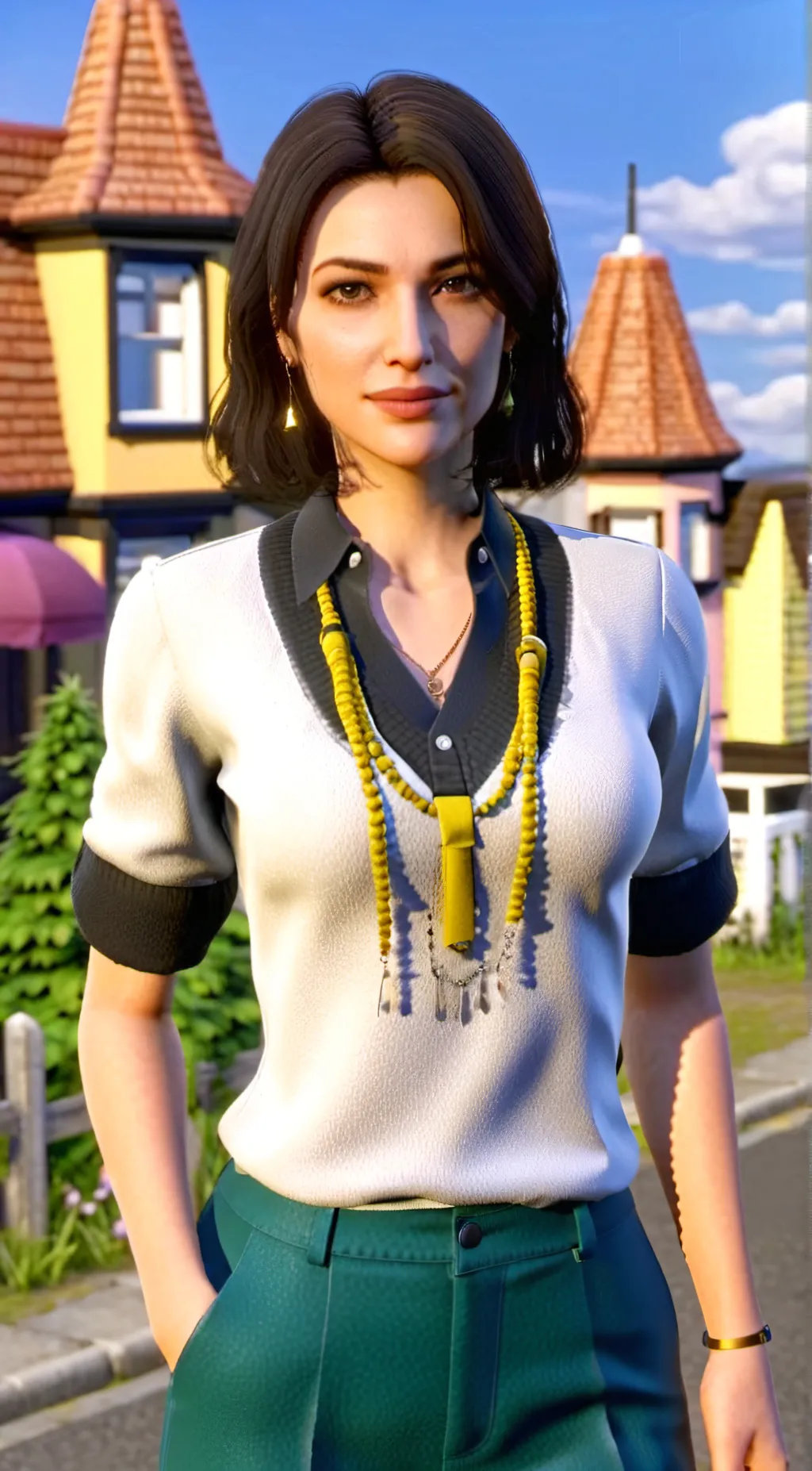 ai character: Annie  background