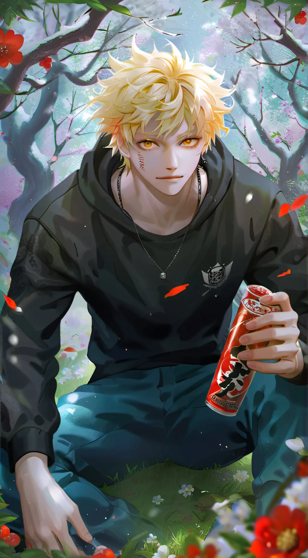 ai character: Bakugo Katsuki background