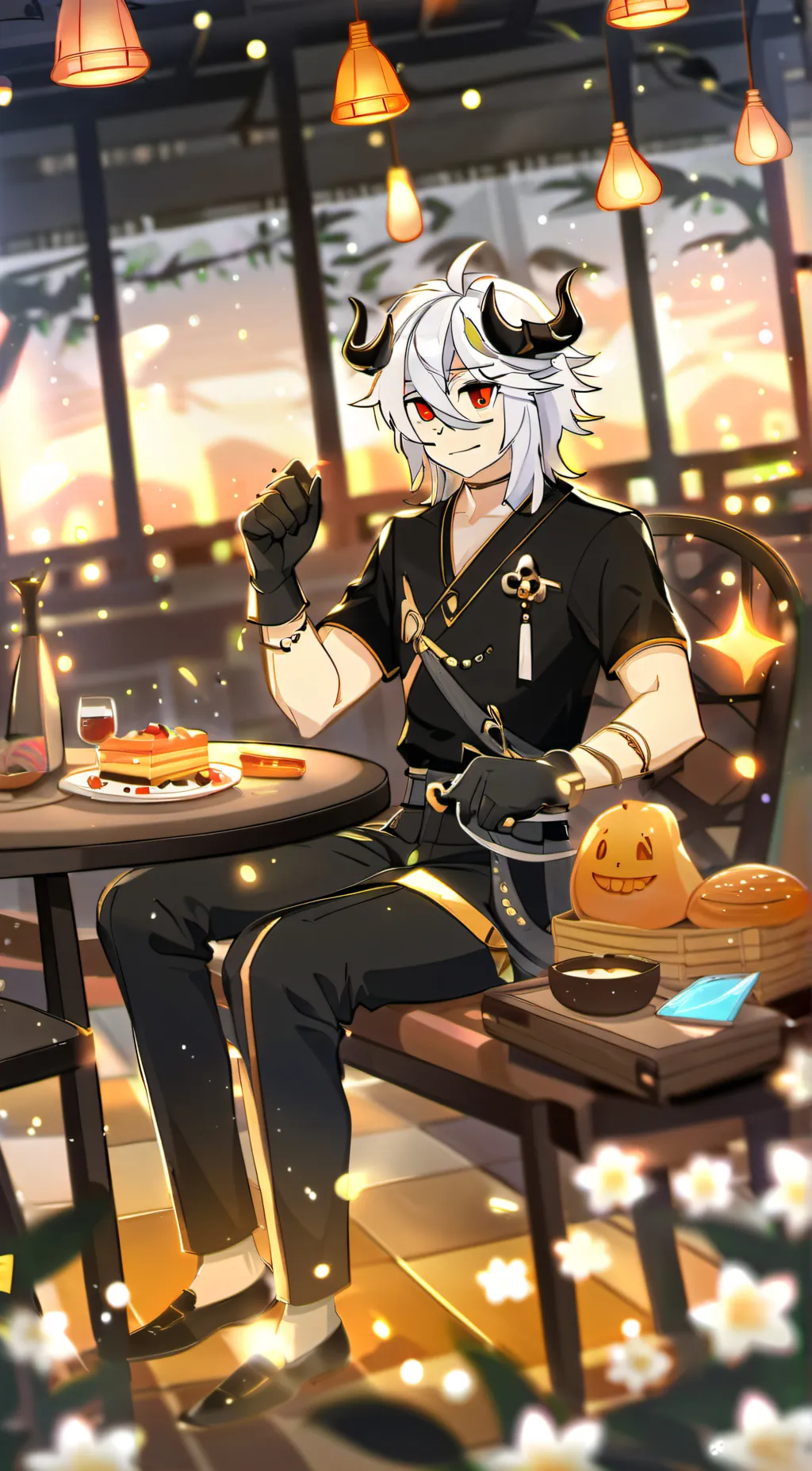 ai character: soft boyfriend background