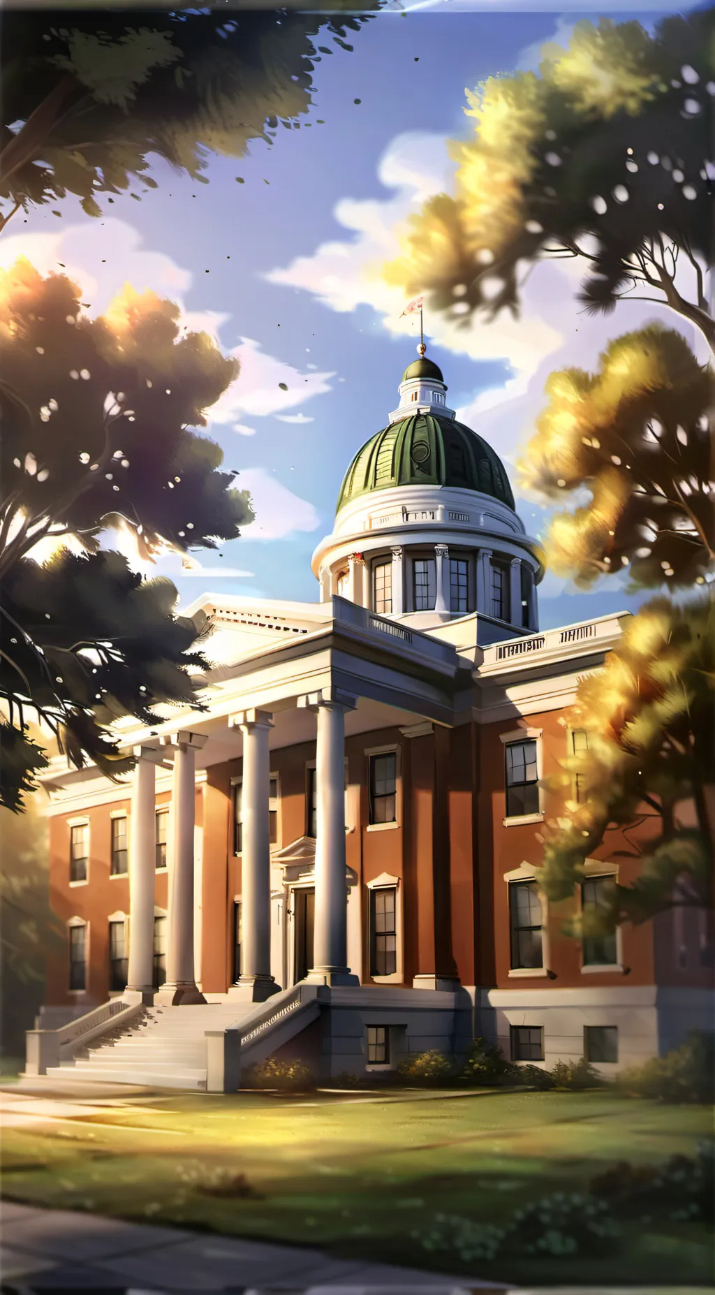 ai character: High school  background