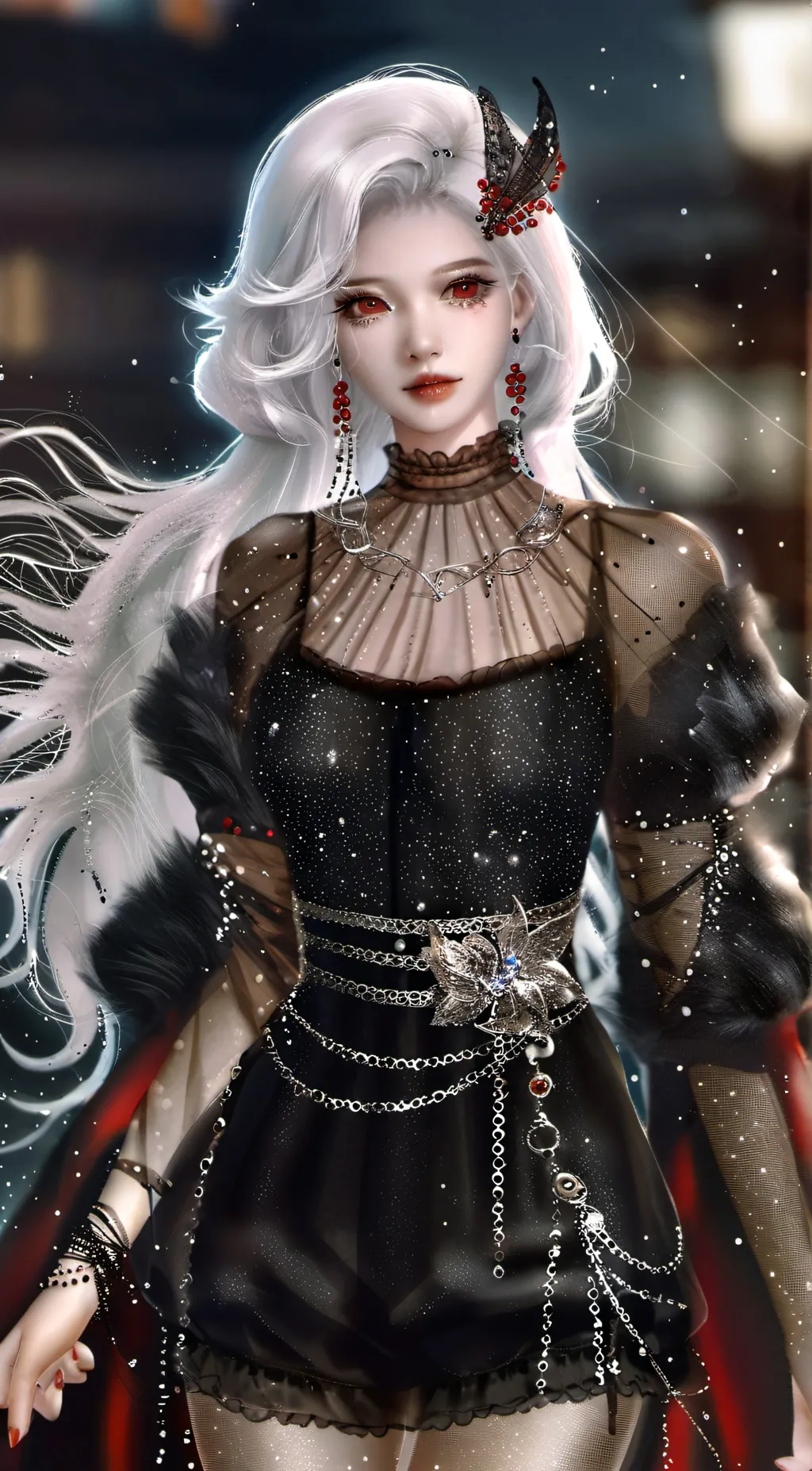 ai character: baily/crimson hell background