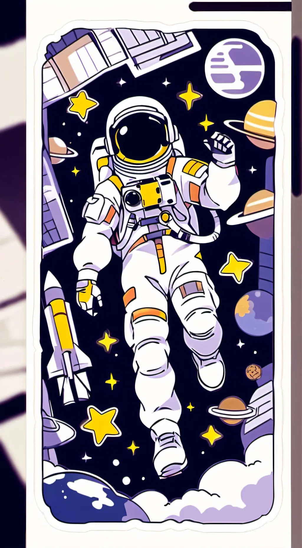 ai character: yellow background