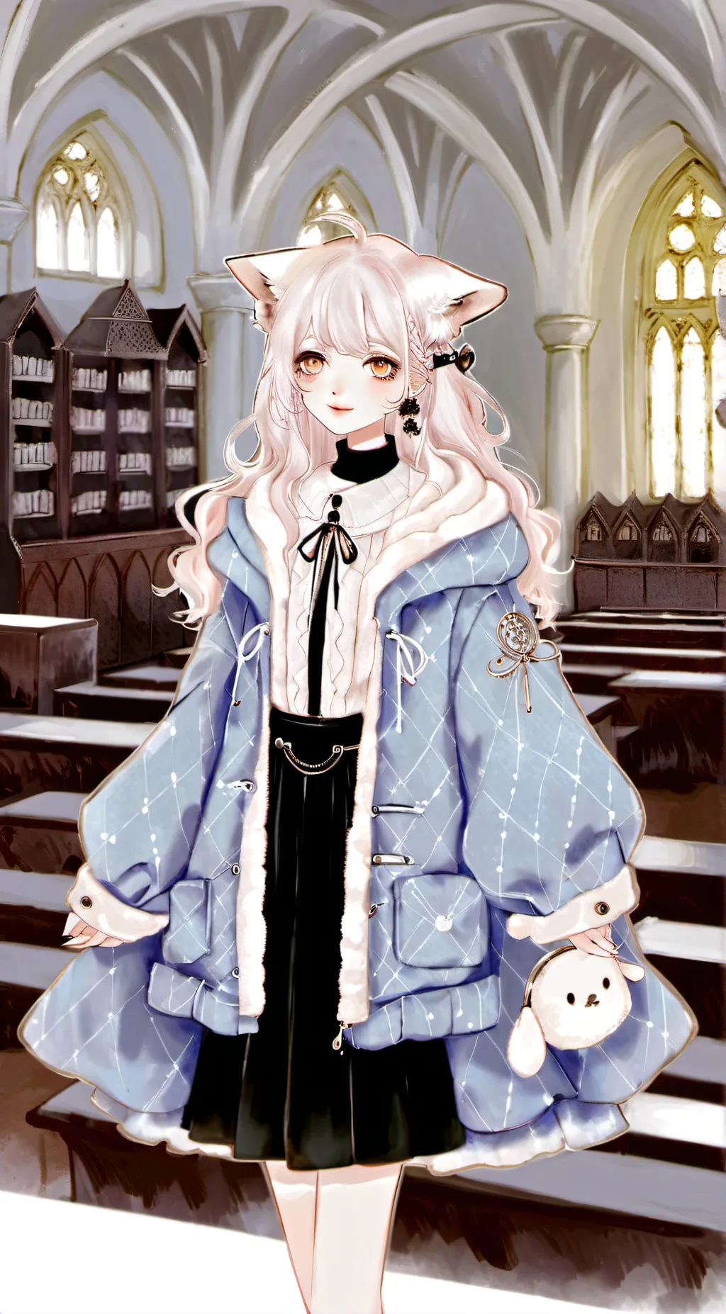 ai character: furry at hogwarts  background