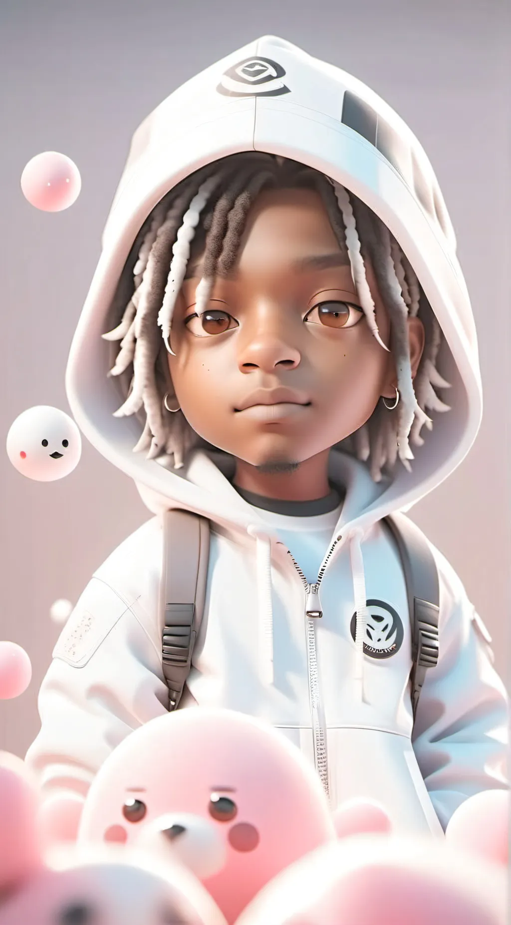 ai character: Baby Kia  background