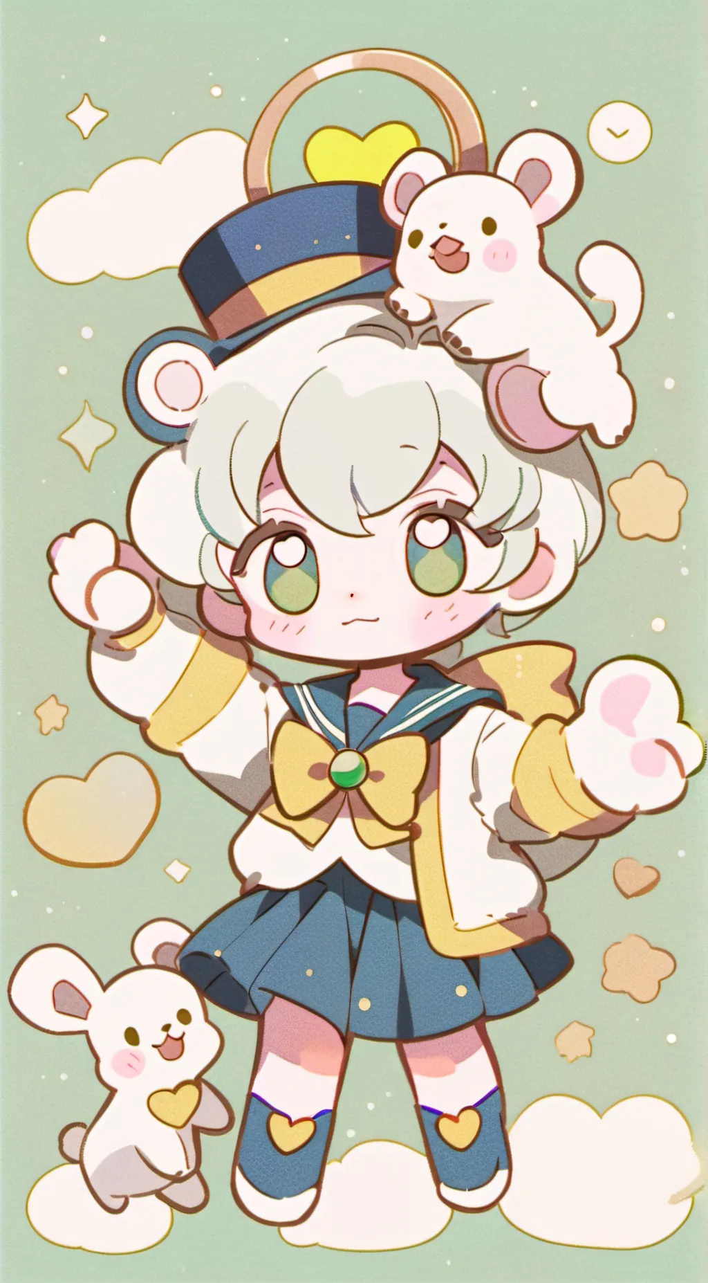 ai character: Cinnamonroll background