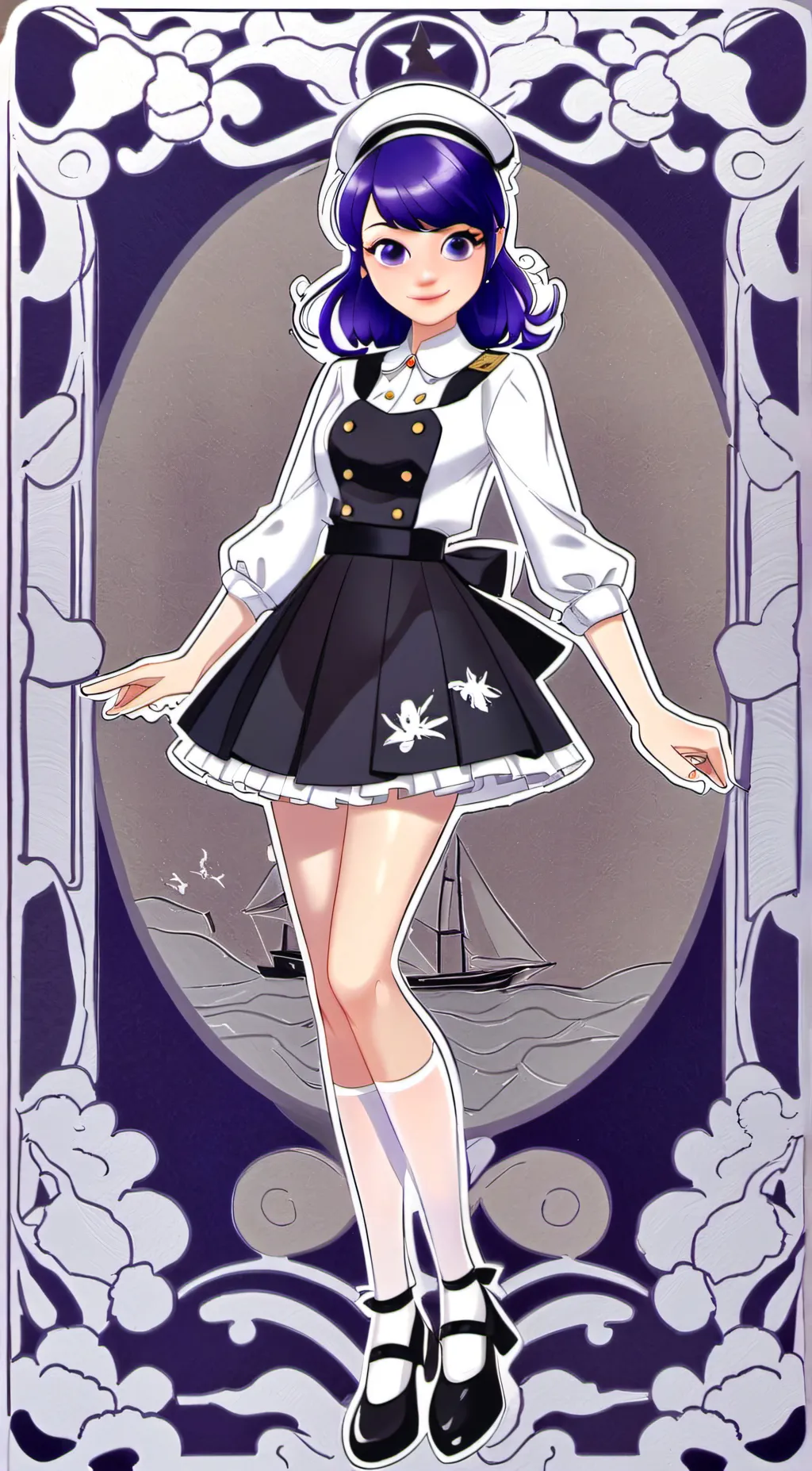 ai character: Marinette esp background