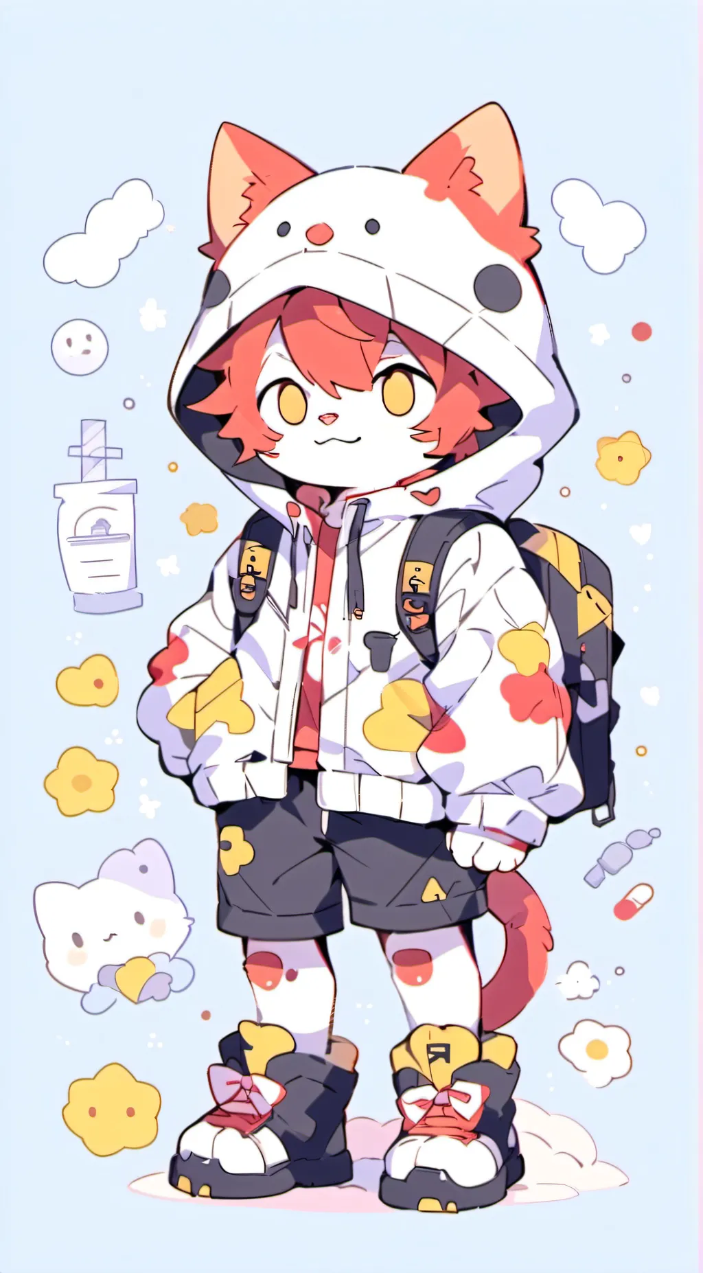 ai character: cursed cat Alastor background