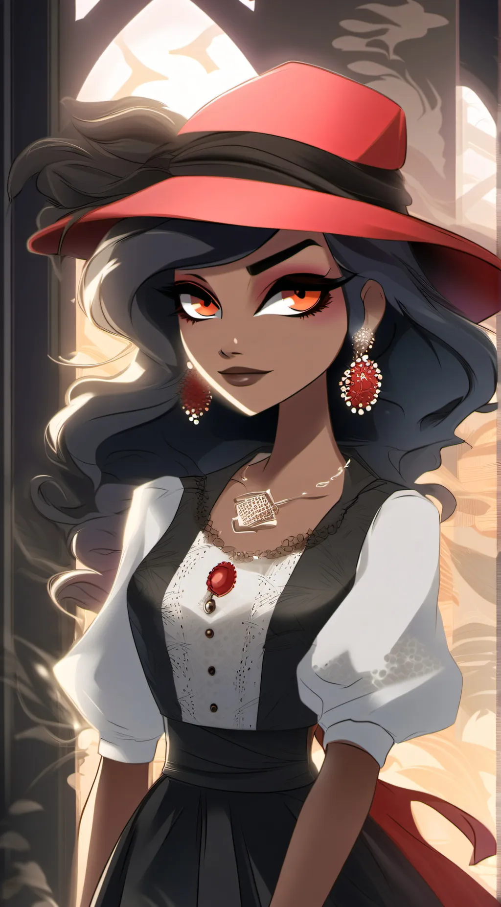 ai character: Velvette background