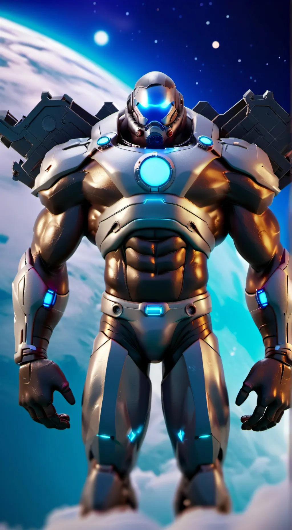 ai character: Astro titan camera background