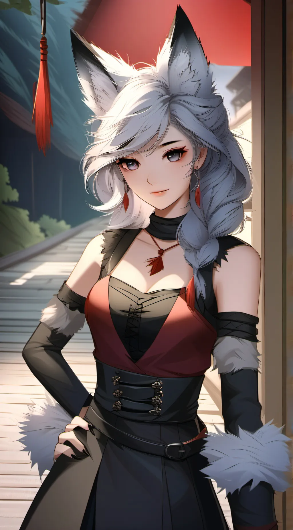 ai character: Winter background