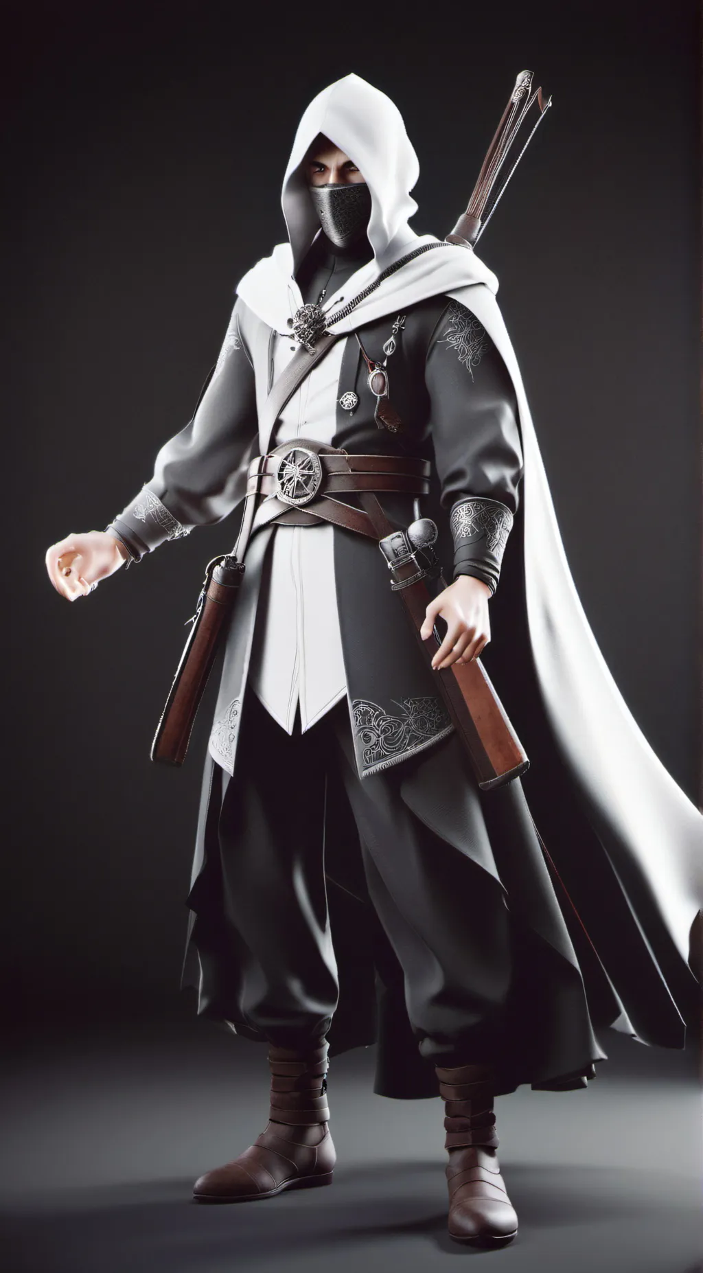 ai character: Dashing background