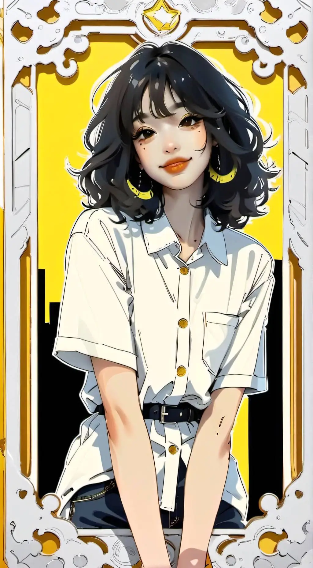 ai character: Azure background