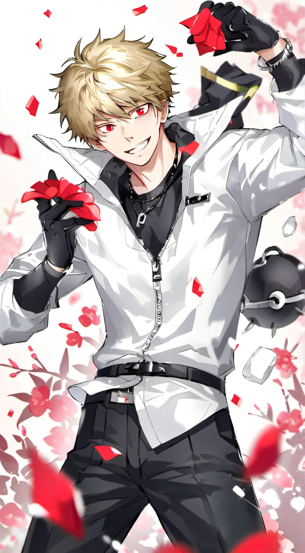 ai character: bakugo  background
