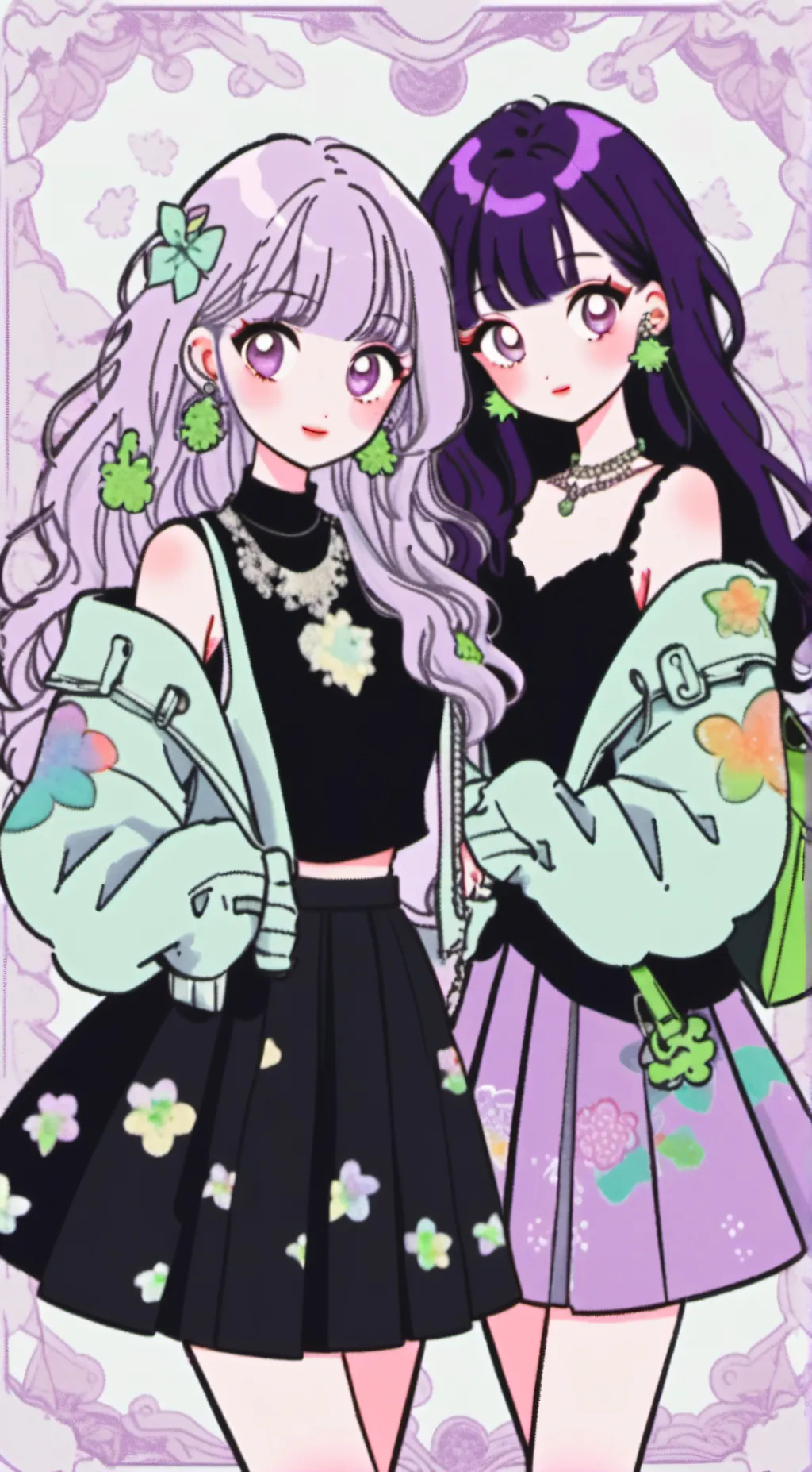 ai character: Emi and Emia background