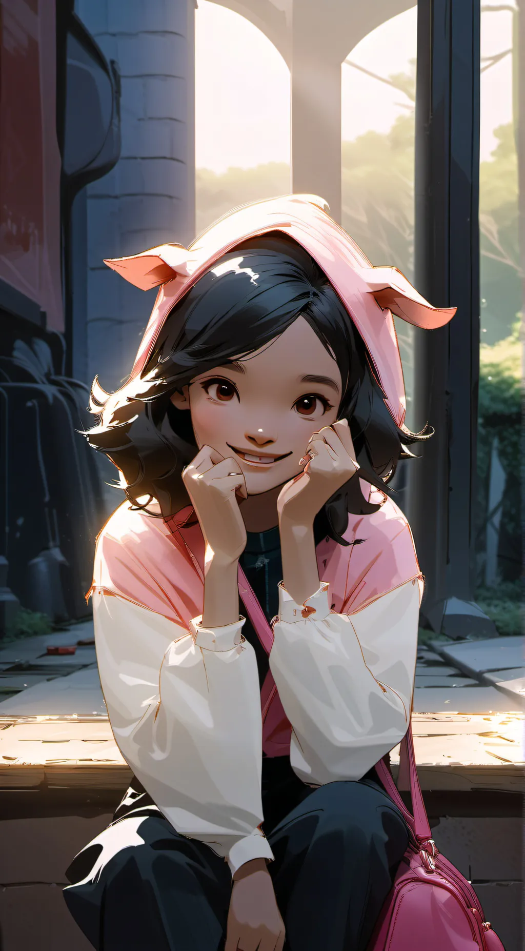 ai character: Fat Nuggets(Human) background