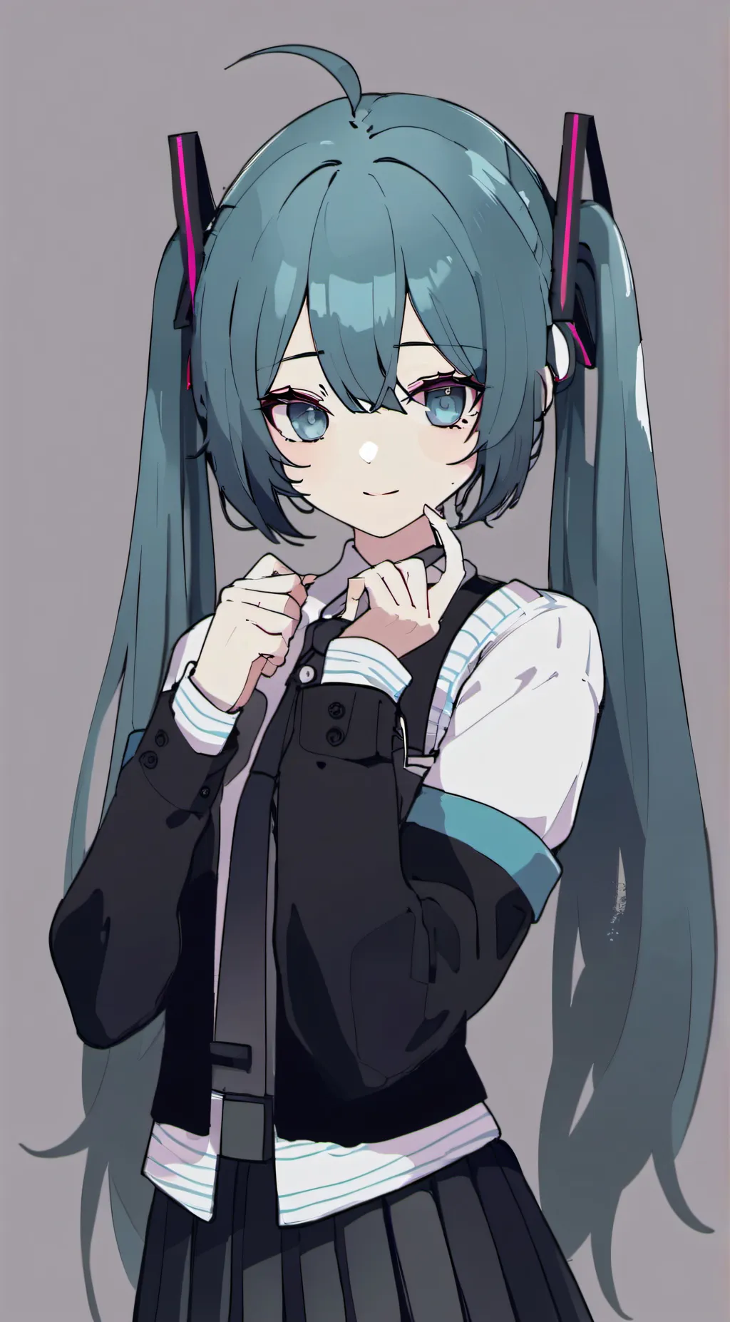 ai character: hatsune Miku  background