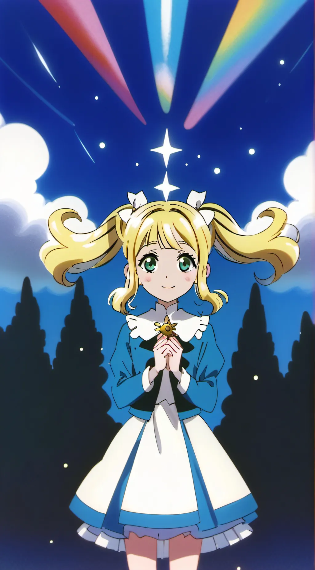 ai character: Cure Sparkle background