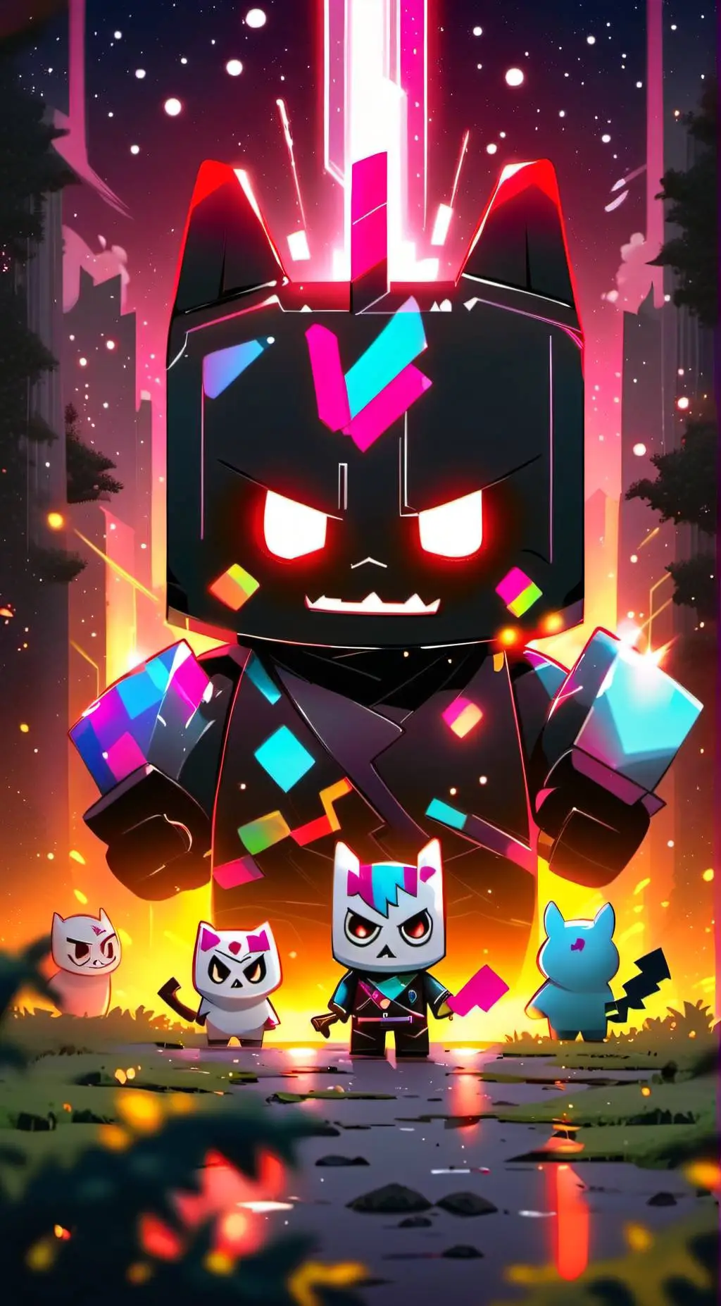ai character: Unikitty error background