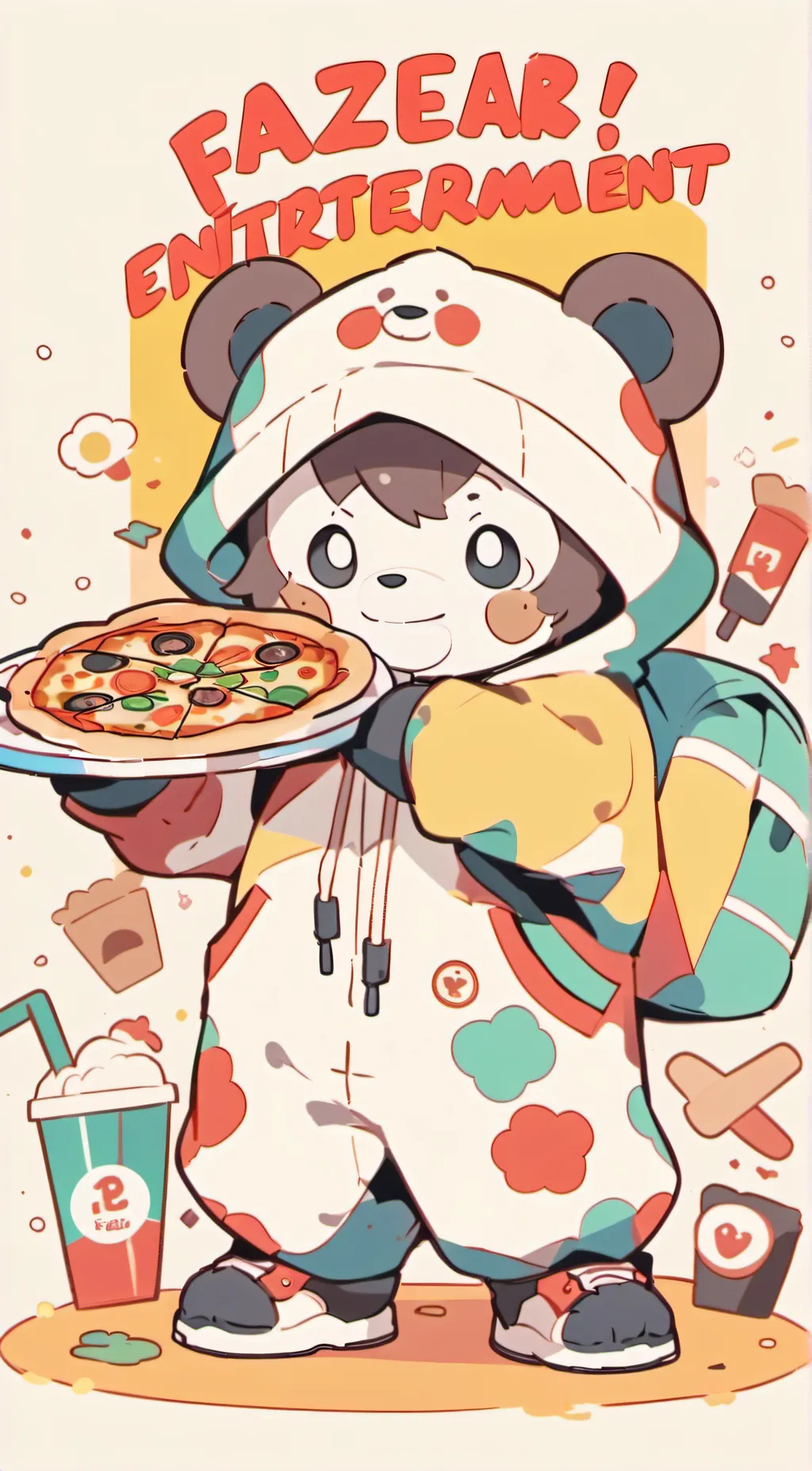 ai character: FNAF x Sonic the h background