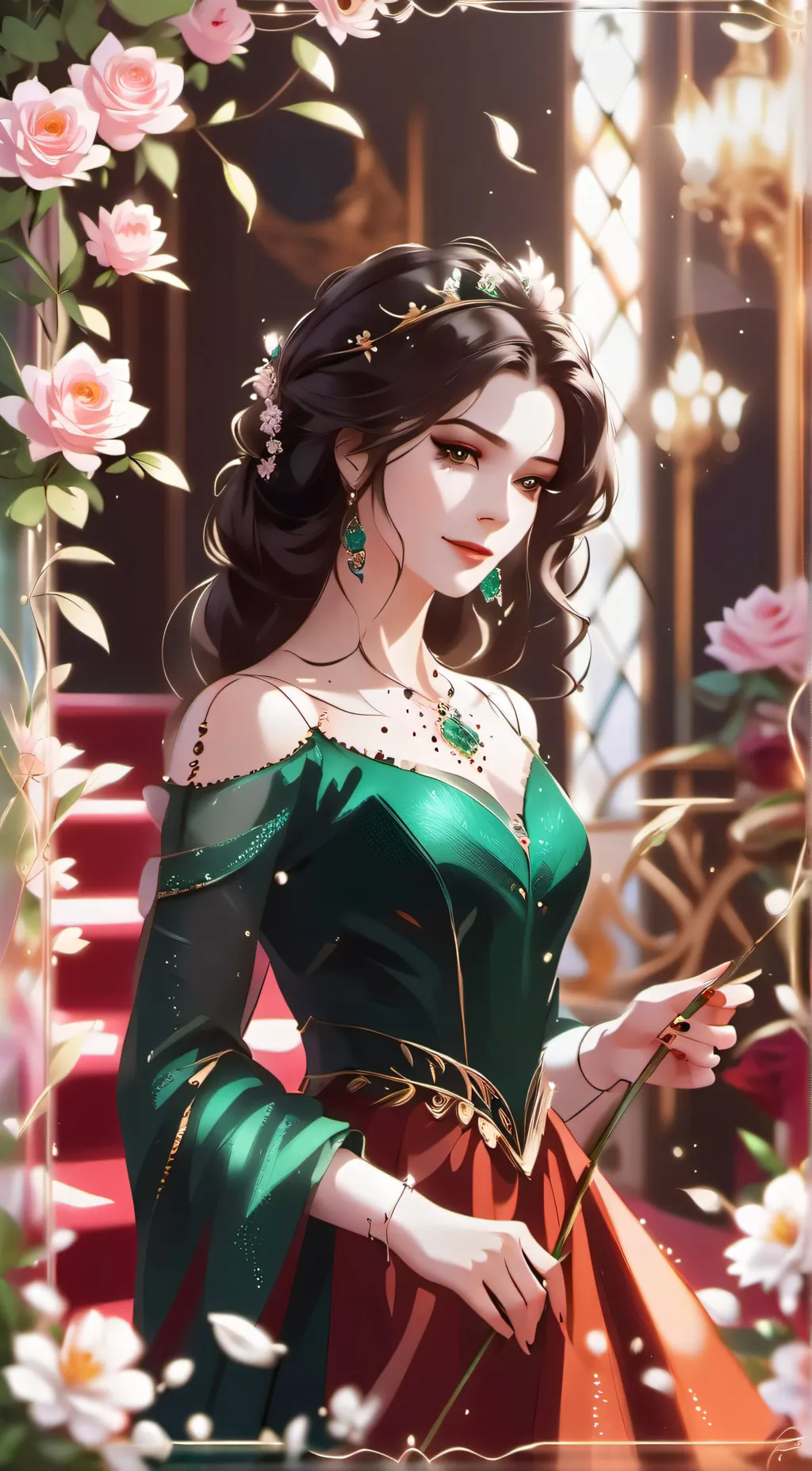 ai character: Dahlia background