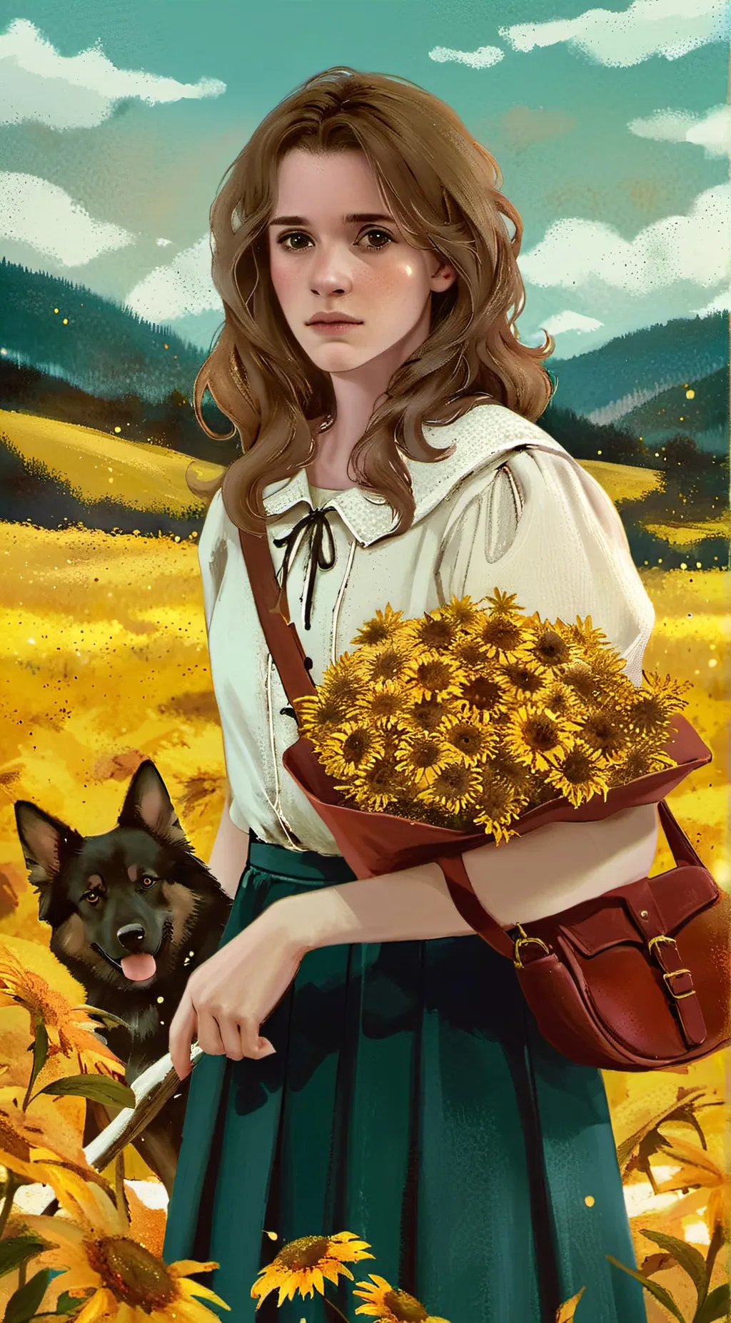 ai character: Hermione  background