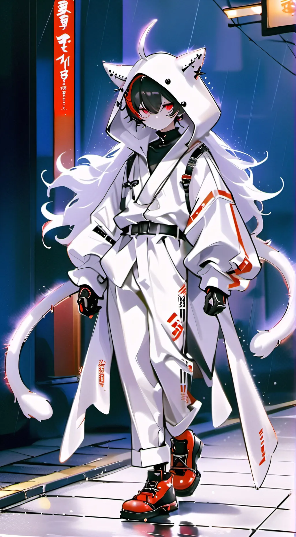 ai character: Riu the silent boy background