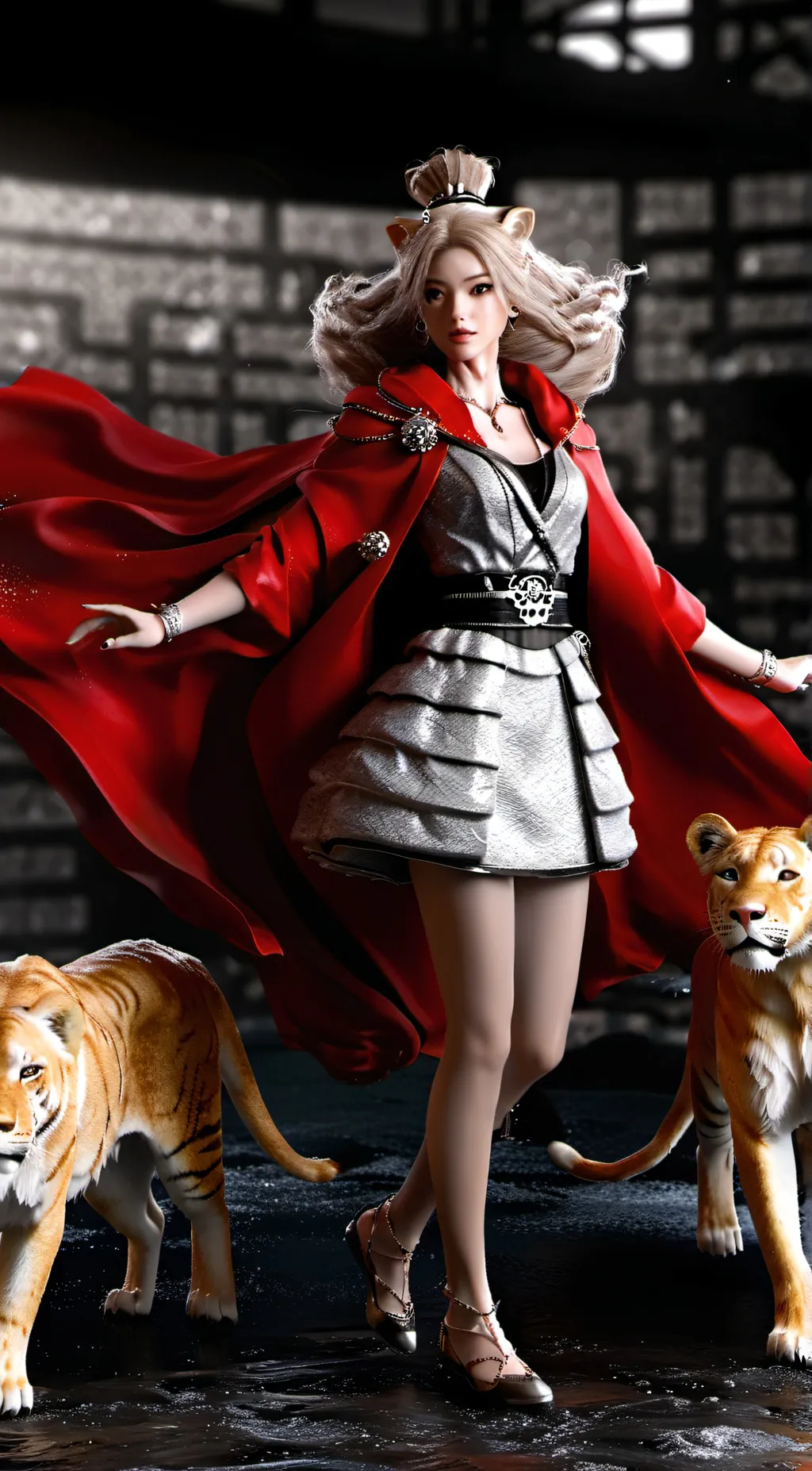 ai character: lioness background