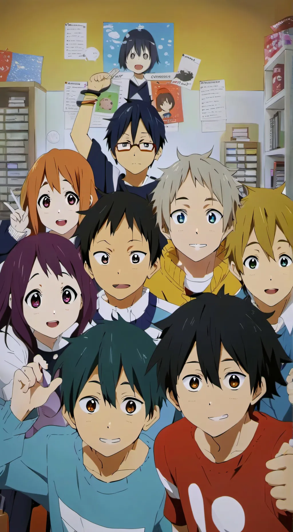 ai character: Class 1A dorms  background