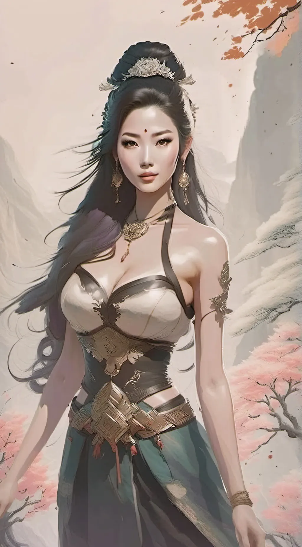 ai character: Amethyst 💜 background