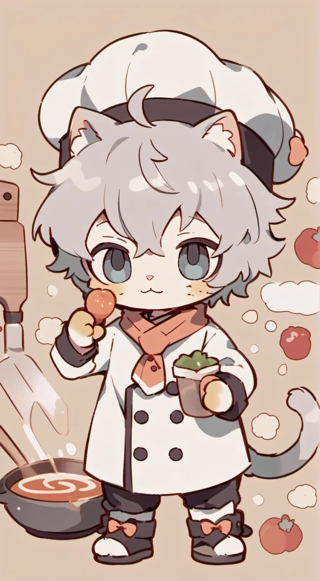 ai character: Mr.Neko background