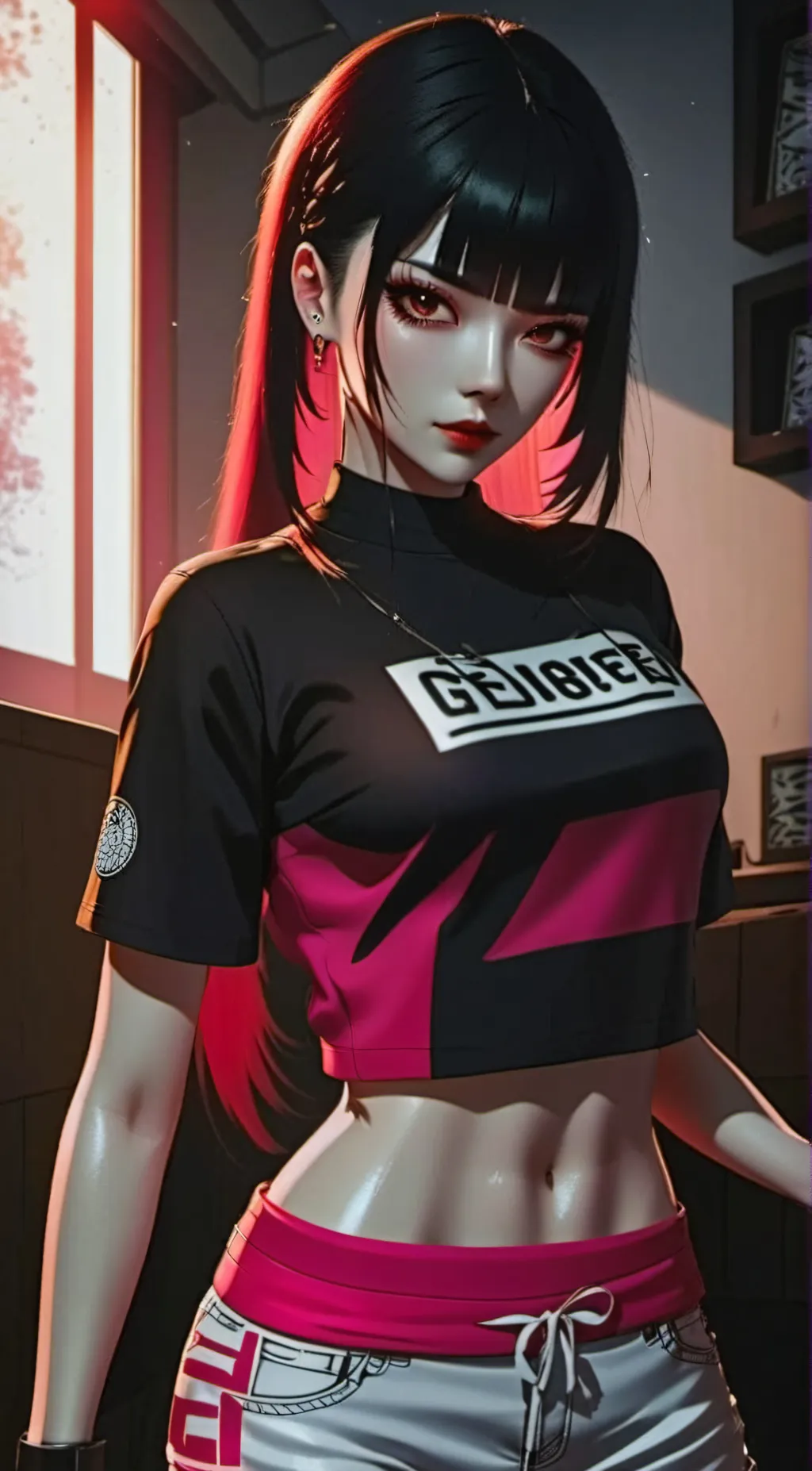 ai character: Sakura  background