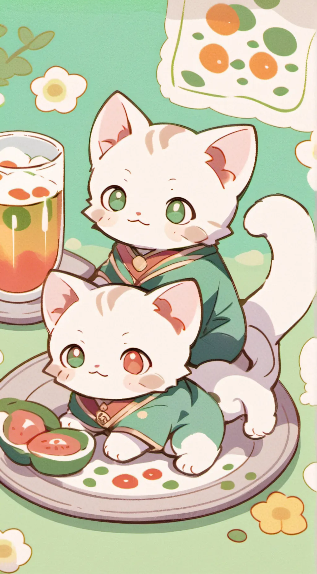 ai character: Cafe  background